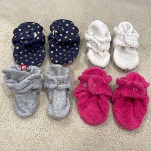 4 soft sole booties for size 12 months